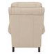 Churchill Cashmere Stone Leather Push Thru The Arms Recliner with Nailhead Trim