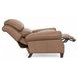 Churchill Cashmere Taupe Leather Push Thru The Arms Recliner with Nailhead Trim