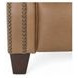 Churchill Cashmere Taupe Leather Push Thru The Arms Recliner with Nailhead Trim