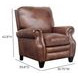 Briarwood Wenlock Tawny Leather Push Thru The Arms Recliner with Nailhead Trim