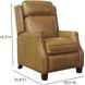 Van Buren Shoreham Ponytail Leather Push Thru The Arms Recliner with Nailhead Trim