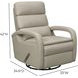 Nick Gable Dove Leather Swivel Glider Recliner