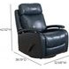 Duffy Ryegate Sapphire Blue Leather Swivel Glider Recliner