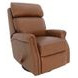 Crews Dobbs Saddle Leather Swivel Glider Recliner with Nailhead Trim