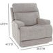 Ashbee Arula Dove Zero Gravity Power Recliner with Power Headrest and USB Charging