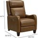 Taylor Elwood Saddle Leather Power Recliner with Power Headrest and USB Charging