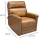 Corbyn Elwood Saddle Leather Power Recliner with Power Headrest and USB Charging