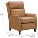 Pryce Santa Fe Brandy Leather Power Recliner with Power Headrest and USB Charging