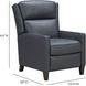 Moore Santa Fe Ocean Leather Power Recliner with Power Headrest and USB Charging