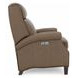 Barrett Cashmere Taupe Leather Lounge Power Recliner with USB Charging and Nailhead Trim