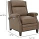 Barrett Cashmere Taupe Leather Lounge Power Recliner with USB Charging and Nailhead Trim