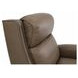 Barrett Cashmere Taupe Leather Lounge Power Recliner with USB Charging and Nailhead Trim