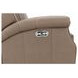 Barrett Cashmere Taupe Leather Lounge Power Recliner with USB Charging and Nailhead Trim