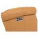 Blair Santa Fe Brandy Leather Power Recliner with Nailhead Trim and USB Charging
