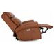 Blair Dobbs Saddle Leather Power Recliner with Nailhead Trim and USB Charging