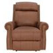 Blair Dobbs Saddle Leather Power Recliner with Nailhead Trim and USB Charging