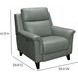 Kester Lorenzo Mint Leather Power Recliner with Power Headrest and USB Charging