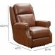 Durham Colchester Bitters Leather Power Recliner with Power Lumbar and USB Charging