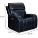 Glenwood Rainer Ocean Leather Lay Flat Power Recliner with Power Lumbar and USB Charging
