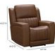 Pierce Homerun Cinnamon Leather Zero Gravity Power Recliner with Power Lumbar and USB Charging