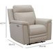 Harper Berlin Cream Leather Power Recliner with Power Lumbar and USB Charging