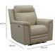 Harper Berlin Taupe Leather Power Recliner with Power Lumbar and USB Charging