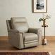 Harper Berlin Taupe Leather Power Recliner with Power Lumbar and USB Charging