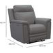 Harper Berlin Cement Leather Power Recliner with Power Lumbar and USB Charging