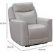 Chester Denisa Soft White Leather Power Recliner with Power Lumbar