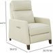 James Barone Parchment Leather Zero Gravity Power Recliner with Power Lumbar and USB Charging
