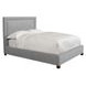 Cody Mineral Gray Performance Fabric Queen Upholstered Panel Bed
