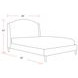 Crescent Milano Snow Queen Upholstered Panel Bed