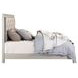 Sliverfluff Silver and Champagne King Upholstered Panel Bed with LED