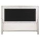 Sliverfluff Silver and Champagne King Upholstered Panel Bed with LED