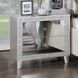 Sliverfluff Silver and Champagne 2 Drawer Nightstand
