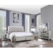Sliverfluff Silver and Champagne 2 Drawer Nightstand