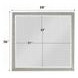 Sliverfluff Silver and Champagne Rectangular Dresser Mirror