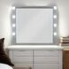 Sliverfluff Silver and Champagne Rectangular Dresser Mirror with LED