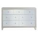 Sliverfluff Silver and Champagne 7 Drawer Dresser