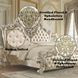 Vatican Light Gold and Champagne Silver King Upholstered Panel Bed