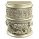 Vatican Champagne Silver 2 Drawer Nightstand