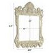 Vatican Champagne Silver Rectangular Wall Mirror