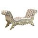 Vatican Light Gold Upholstered 75" Accent Bench with Nailhead Trim