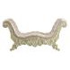 Vatican Light Gold Upholstered 75" Accent Bench with Nailhead Trim