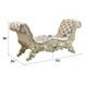 Vatican Light Gold Upholstered 75" Accent Bench with Nailhead Trim
