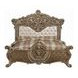 Constantine Light Gold and Brown King Upholstered Panel Bed