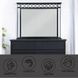 Varian II Black and Silver Rectangular Dresser Mirror