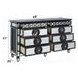 Varian II Black and Silver 8 Drawer Dresser
