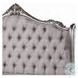 Ariadne Velvet and Antique Platinum Queen Upholstered Bed