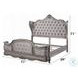 Ariadne Velvet and Antique Platinum Queen Upholstered Bed